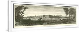 Exterior View of the Prison Pen at Millen, November 1864-null-Framed Giclee Print