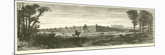 Exterior View of the Prison Pen at Millen, November 1864-null-Mounted Giclee Print