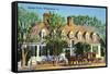 Exterior View of the Raleigh Tavern, Williamsburg, Virginia-Lantern Press-Framed Stretched Canvas