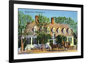 Exterior View of the Raleigh Tavern, Williamsburg, Virginia-Lantern Press-Framed Art Print