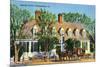 Exterior View of the Raleigh Tavern, Williamsburg, Virginia-Lantern Press-Mounted Premium Giclee Print