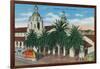 Exterior View of the Santa Fe Station - San Diego, CA-Lantern Press-Framed Art Print