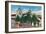 Exterior View of the Santa Fe Station - San Diego, CA-Lantern Press-Framed Art Print