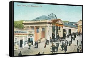 Exterior View of the Sutro Baths - San Francisco, CA-Lantern Press-Framed Stretched Canvas