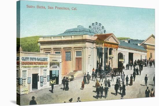 Exterior View of the Sutro Baths - San Francisco, CA-Lantern Press-Stretched Canvas