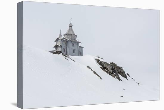 Exterior View of the Trinity Church at Belingshausen Russian Research Station-Michael Nolan-Stretched Canvas