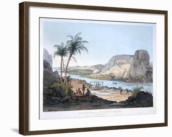 Exterior View of the Two Temples at Ybsambul, Egypt, 1820-Agostino Aglio-Framed Giclee Print