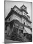 Exterior View of the Victorian-Style House of the Mansard Family in the Hudson River Valley-Margaret Bourke-White-Mounted Photographic Print