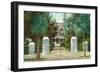 Exterior View of the Winchester Home - San Jose, CA-Lantern Press-Framed Art Print