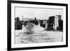 Exterior View of Washington Water Power Plant - Spokane, WA-Lantern Press-Framed Art Print