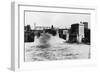 Exterior View of Washington Water Power Plant - Spokane, WA-Lantern Press-Framed Art Print