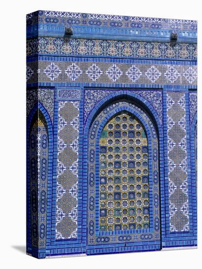 Exterior View of Window and Tilework on Dome of the Rock-Jim Zuckerman-Stretched Canvas