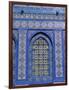 Exterior View of Window and Tilework on Dome of the Rock-Jim Zuckerman-Framed Photographic Print