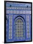 Exterior View of Window and Tilework on Dome of the Rock-Jim Zuckerman-Framed Photographic Print