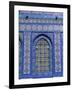 Exterior View of Window and Tilework on Dome of the Rock-Jim Zuckerman-Framed Photographic Print