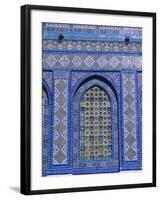 Exterior View of Window and Tilework on Dome of the Rock-Jim Zuckerman-Framed Photographic Print