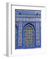 Exterior View of Window and Tilework on Dome of the Rock-Jim Zuckerman-Framed Photographic Print