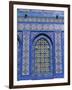 Exterior View of Window and Tilework on Dome of the Rock-Jim Zuckerman-Framed Photographic Print