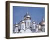Exterior Views of Kremlin Church with Rounded Gold and White Towers-Bill Eppridge-Framed Photographic Print