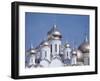 Exterior Views of Kremlin Church with Rounded Gold and White Towers-Bill Eppridge-Framed Photographic Print