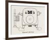 External Car Ashtrays-William Heath Robinson-Framed Art Print