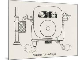 External Car Ashtrays-William Heath Robinson-Mounted Art Print