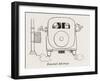 External Car Ashtrays-William Heath Robinson-Framed Art Print