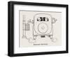 External Car Ashtrays-William Heath Robinson-Framed Art Print