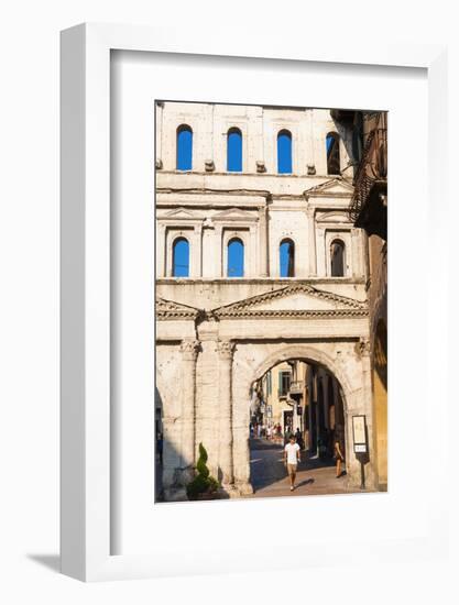 External Facade of Porta Borsari Dating from 50 Bc-Nico-Framed Photographic Print