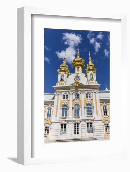 External View of Peterhof, Peter the Great's Palace, St. Petersburg, Russia, Europe-Michael Nolan-Framed Photographic Print