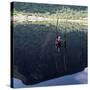 Extinct Volcano at Chew Bet in Southern Ethiopia Has a Dark, Seasonal Lake at Bottom of Crater-Nigel Pavitt-Stretched Canvas