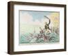 Extirpation of the Plagues of Egypt:- Destruction of Revolutionary Crocodiles, 1798-James Gillray-Framed Giclee Print