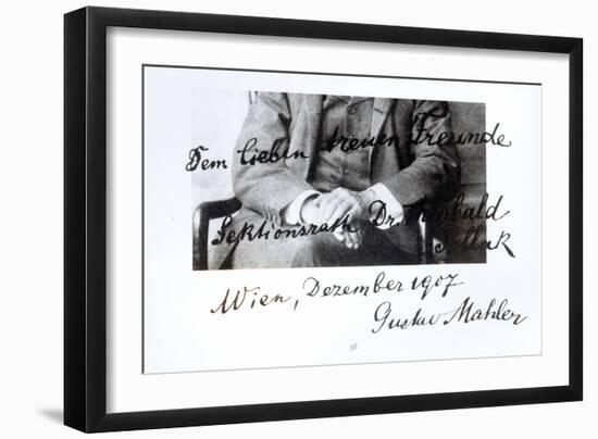 Extract from a Letter from Gustav Mahler-null-Framed Giclee Print