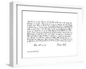 Extract from Dean Swift's Journal, Addressed to Mrs Dingley, 1712-Jonathan Swift-Framed Giclee Print