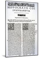 Extract of the Hippocratic Oath in Latin and Greek, 1588 (Vellum)-Italian-Mounted Giclee Print