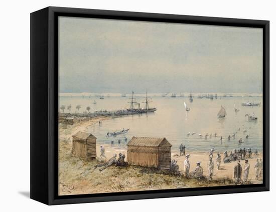 Extract, the Album Souvenir of the Trip of Empress Eugenie for the Inauguration of the Suez Canal-Édouard Riou-Framed Stretched Canvas
