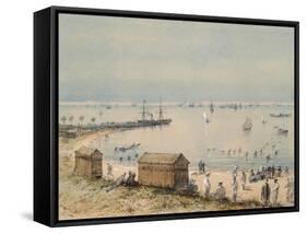 Extract, the Album Souvenir of the Trip of Empress Eugenie for the Inauguration of the Suez Canal-Édouard Riou-Framed Stretched Canvas