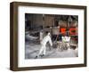Extracting a Steel Bath from the Furnace at Ideal Standard in Hull, Humberside, 1967-Michael Walters-Framed Photographic Print