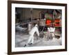 Extracting a Steel Bath from the Furnace at Ideal Standard in Hull, Humberside, 1967-Michael Walters-Framed Photographic Print