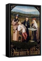 Extraction of the Stone of Madness-Hieronymus Bosch-Framed Stretched Canvas