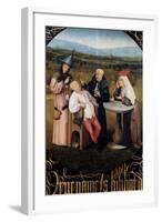 Extraction of the Stone of Madness-Hieronymus Bosch-Framed Art Print