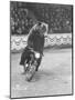 Extraordinarily Skillful Russian Performing Bear Driving a Motorcycle-Carl Mydans-Mounted Photographic Print