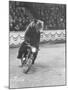 Extraordinarily Skillful Russian Performing Bear Driving a Motorcycle-Carl Mydans-Mounted Photographic Print