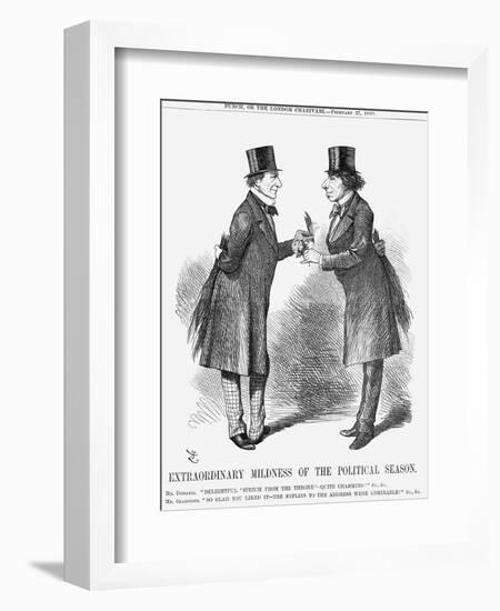 Extraordinary Mildness of the Political Season, 1869-John Tenniel-Framed Giclee Print