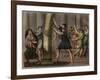 Extraordinary strength of Milo of Croton (Milon de Crotone)-French School-Framed Giclee Print