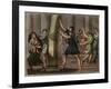 Extraordinary strength of Milo of Croton (Milon de Crotone)-French School-Framed Giclee Print