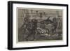 Extraordinary Submarine Adventure with a Sword-Fish-null-Framed Giclee Print