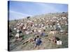 Extras Playing Dead People Hold Numbered Cards Between Takes During Filming of "Spartacus"-J^ R^ Eyerman-Stretched Canvas