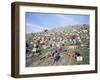 Extras Playing Dead People Hold Numbered Cards Between Takes During Filming of "Spartacus"-J^ R^ Eyerman-Framed Photographic Print