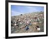 Extras Playing Dead People Hold Numbered Cards Between Takes During Filming of "Spartacus"-J^ R^ Eyerman-Framed Photographic Print